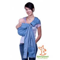 Слинг с кольцами "Кенгуруша" City-Style, цвет джинс / звезды