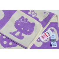 Одеяло-плед Klippan Hello Kitty 70х90 см Сиреневое