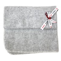 Одеяло-плед однотонная шерсть 65х90 Серое Klippan