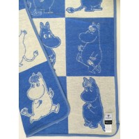 Одеяло-плед Klippan "Муми-тролли" 70х90 см Голубое