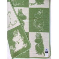 Одеяло-плед Klippan "Муми-тролли" 70х90 см Лайм