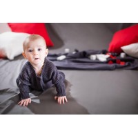 Комбинезон детский из шерсти KoCoi, графит