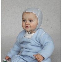 Свитер на завязках из шерсти мериноса Lana Care Голубой