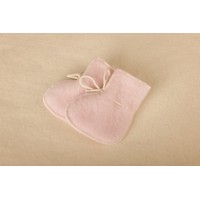 Пинетки из шерсти мериноса Lana Care Розовые