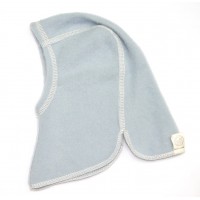 Шапка-шлем из шерсти мериноса Lana Care Голубая