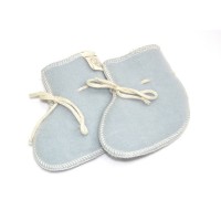 Пинетки из шерсти мериноса Lana Care Голубые