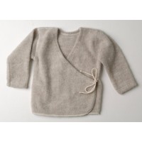 Свитер на завязках из шерсти мериноса Lana Care Коричневый