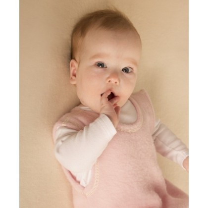 Жилетка из шерсти мериноса Lana Care Розовая