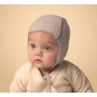 Чепчик из шерсти мериноса Lana Care Серый