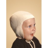 Чепчик из шерсти мериноса Lana Care Белый