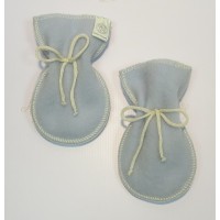 Рукавички из шерсти мериноса Lana Care, цвет голубой