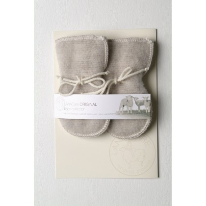 Рукавички из шерсти мериноса Lana Care Коричневые