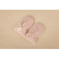 Рукавички из шерсти мериноса Lana Care Розовые