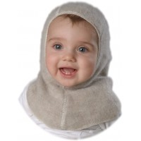 Шапка-шлем из шерсти мериноса Lana Care, цвет коричневый