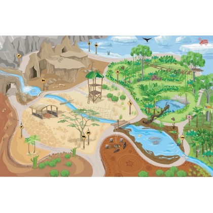 Игровой коврик 150x100 см "Сафари" LeToyVan