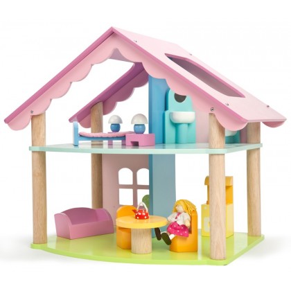 Открытый коттедж с мебелью и куклой Le Toy Van