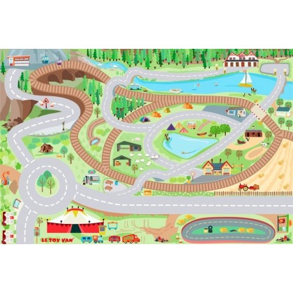 Игровой коврик 100x80 см Автодорога кантри LeToyVan