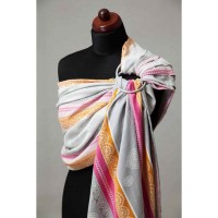 Слинг с кольцами "Ванильные кружева" Lenny Lamb с бамбуком