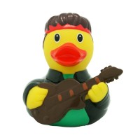 Игрушка резиновая Утка-музыкант LiLaLu