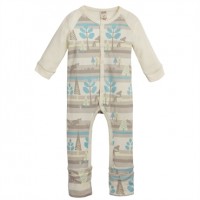 Комбинезон из органического хлопка с белым рукавом Living Crafts