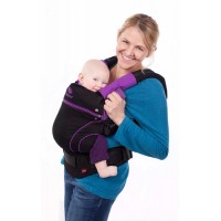  Слинг-рюкзак MANDUCA BlackLine  "Лиловый" с накладками на лямки