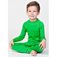 Водолазка из шерсти мериноса Merri Merini, цвет зеленый