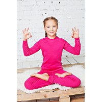 Водолазка из шерсти мериноса Merri Merini, цвет ярко-розовый