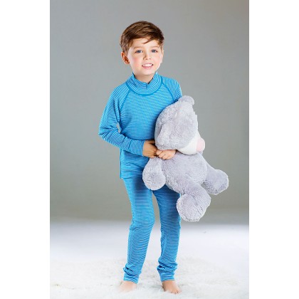 Леггинсы из шерсти мериноса голубые Merri Merini