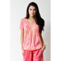 Топ для кормления Mothers en Vogue "Slouchy Pleated" Peach Melba