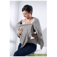 Пончо для кормления Mothers en Vogue Светло-серое