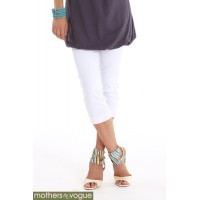 Брюки для беременных и родивших Mothers en Vogue Pencil Capri Белые