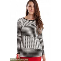 Туника для кормления Mothers en Vogue Ladder Stripe