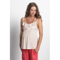 Топ для кормления Mothers en Vogue "Frills & Grace", кремовый