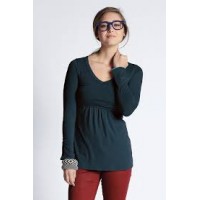 Топ для кормления Mothers en Vogue Must Have V-Neck, серо-синий (Darkest Spruce)