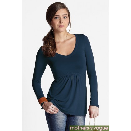 Топ для кормления Mothers en Vogue Must Have U-Neck, темно-синий