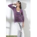 Топ для кормления Mothers en Vogue Classic Layered Ribed сиреневый LS