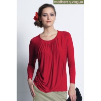 Топ для кормления Mothers en Vogue Goddess Drape Rouge