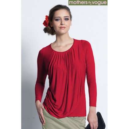 Топ для кормления Mothers en Vogue Goddess Drape Rouge