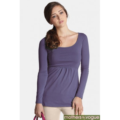 Топ для кормления Mothers en Vogue Must Have U-Neck, сиреневый