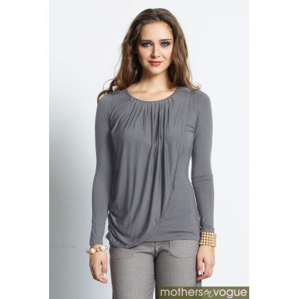Топ для кормления Mothers en Vogue Goddess Drape Серый