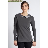 Топ для кормления Mothers en Vogue Peter Pan Графит