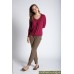Топ для кормления Mothers en Vogue Slouchy Pleated LS Вишня