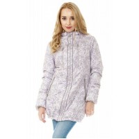 Слингокуртка демисезонная 3в1 Mum's Era "Челси", цветы/милки