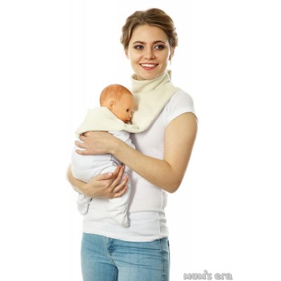 Манишка для мамы и малыша Mum's Era "Твинз" экрю