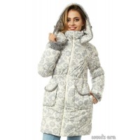 Слингокуртка зимняя Mum's Era "ГЕРДА", цветы/милки