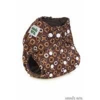 Многоразовый угольный подгузник Mum's Era "Звезды", цвет коричневый