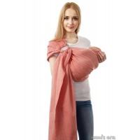 Слинг с кольцами Mum's Era "Нидл", цвет мандарин