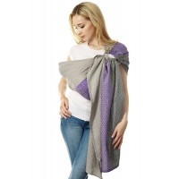 Слинг с кольцами Mum's Era "ДИАМАНТ", цвет жемчуг/лилак