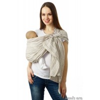 Слинг с кольцами Mum's Era "Лайн", карамель