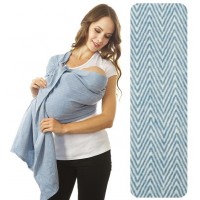 Слинг с кольцами Mum's Era "Нидл", цвет джинс